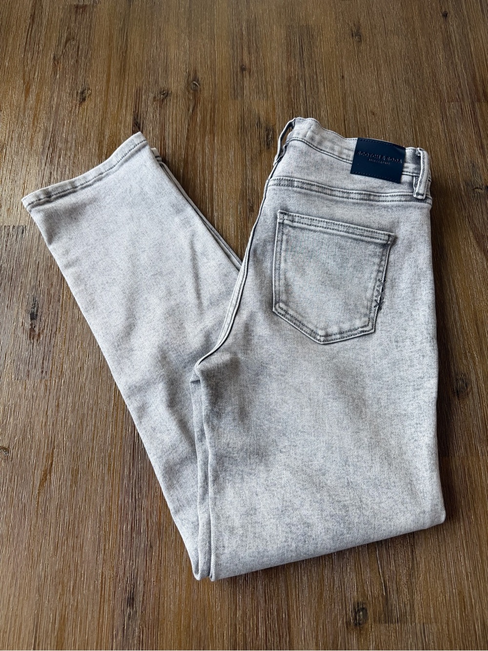 Scotch & Soda Light Grey Women's Straight Leg Jeans size 4